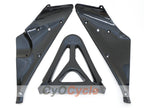 Kit de carénages injectés pour YZF-R1 00-01 - Jaune, noir - Flamme #OYO87900766