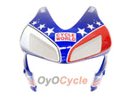 Kit de carénage injecté pour CBR600RR 03-04 - Rouge, Bleu - Castrol #OYO87900222