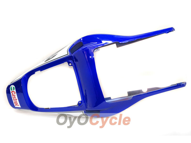 Kit de carénage injecté pour CBR600RR 03-04 - Rouge, Bleu - Castrol #OYO87900222
