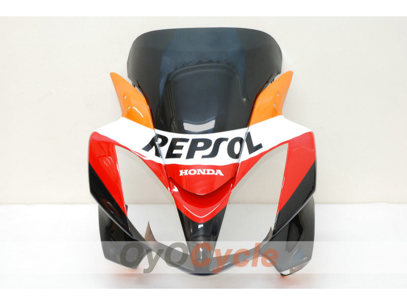 Kit de carénage à injection pour VFR800 02-13 - Orange, Noir - Repsol #OYO87902832