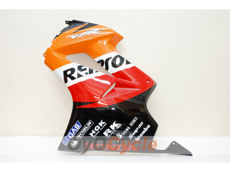 Kit de carénage à injection pour VFR800 02-13 - Rouge, Orange - Repsol #OYO87902833