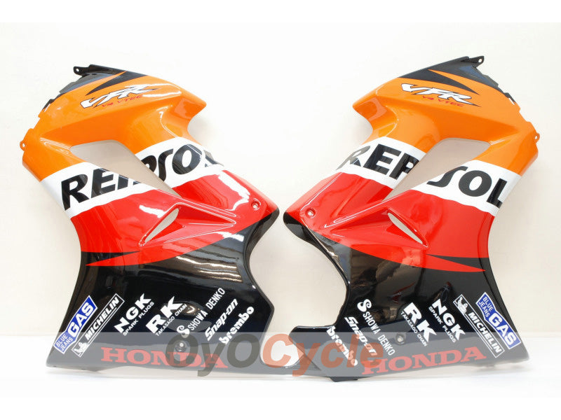 Kit de carénage à injection pour VFR800 02-13 - Orange, Noir - Repsol #OYO87902832 Image secondaire du produit