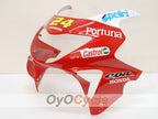 Kit de carénage à injection pour CBR600F4 99-00 - Rouge, Jaune - Castrol #OYO87900112