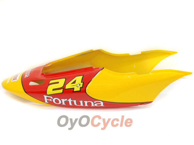 Kit de carénage à injection pour CBR600F4 99-00 - Rouge, Jaune - Castrol #OYO87900112