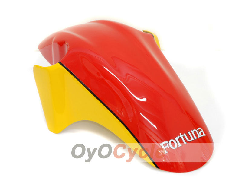 Kit de carénage à injection pour CBR600F4 99-00 - Rouge, Jaune - Castrol #OYO87900112