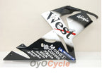 Kit de carénages injectés pour NINJA ZX-10R 04-05 - Blanc, Noir - West #OYO87901550