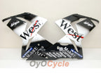 Kit de carénages injectés pour NINJA ZX-10R 04-05 - Blanc, Noir - West #OYO87901550