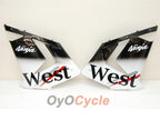 Kit de carénages injectés pour NINJA ZX-10R 04-05 - Blanc, Noir - West #OYO87901550