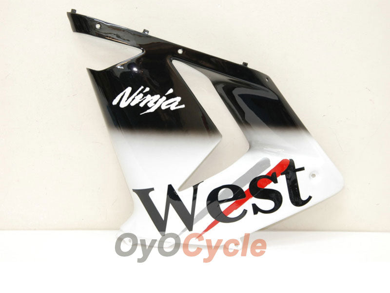 Kit de carénages injectés pour NINJA ZX-10R 04-05 - Blanc, Noir - West #OYO87901550