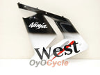 Kit de carénages injectés pour NINJA ZX-10R 04-05 - Blanc, Noir - West #OYO87901550