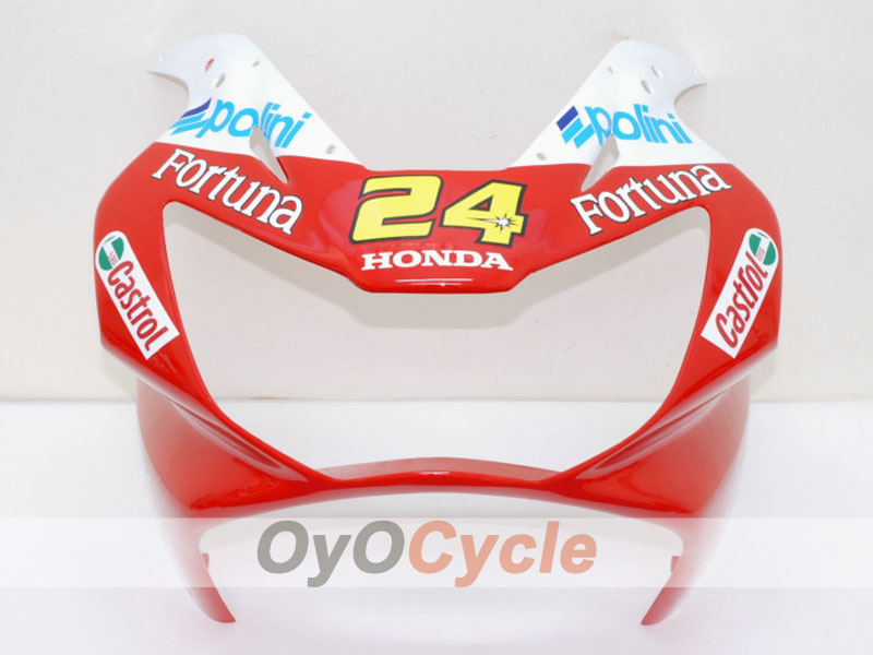 Kit de carénage injecté pour CBR900RR 929 de 00-01 - Rouge, jaune - Fortuna #OYO87902702