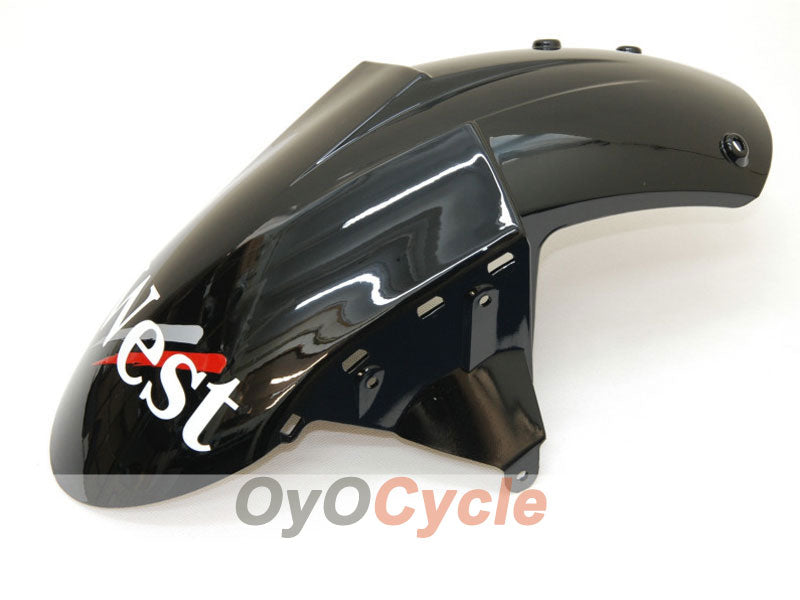 Kit de carénages injectés pour NINJA ZX-10R 04-05 - Blanc, Noir - West #OYO87901550
