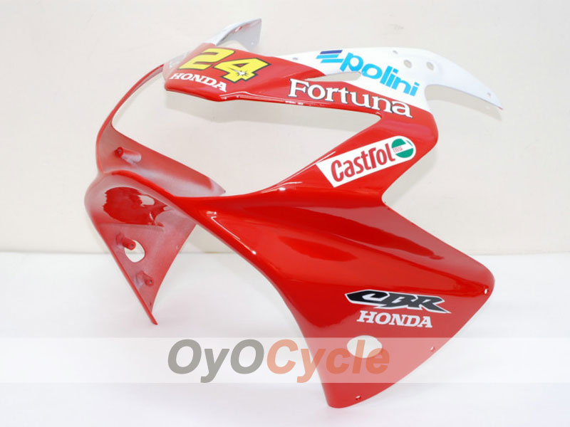 Kit de carénage injecté pour CBR900RR 929 de 00-01 - Rouge, jaune - Fortuna #OYO87902702
