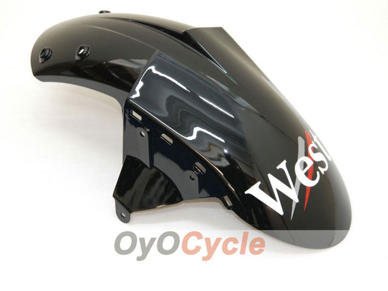 Kit de carénages injectés pour NINJA ZX-10R 04-05 - Blanc, Noir - West #OYO87901550