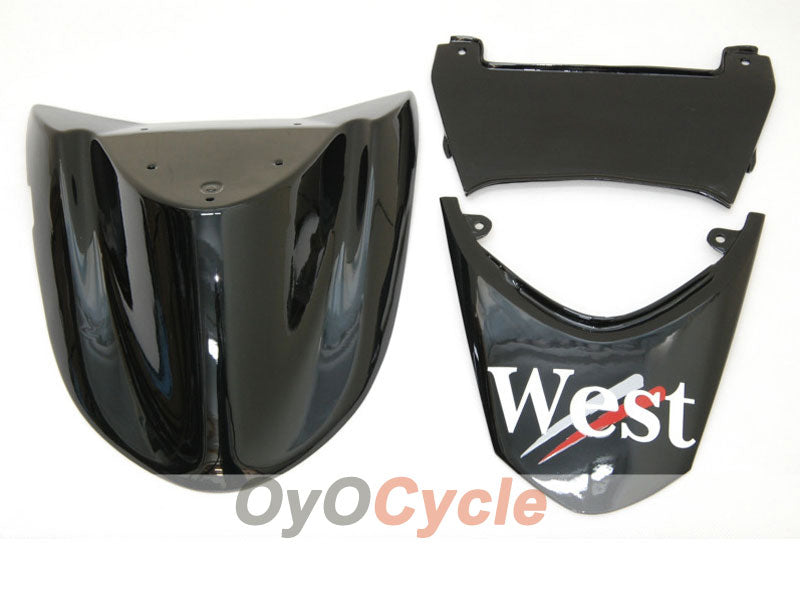 Kit de carénages injectés pour NINJA ZX-10R 04-05 - Blanc, Noir - West #OYO87901550