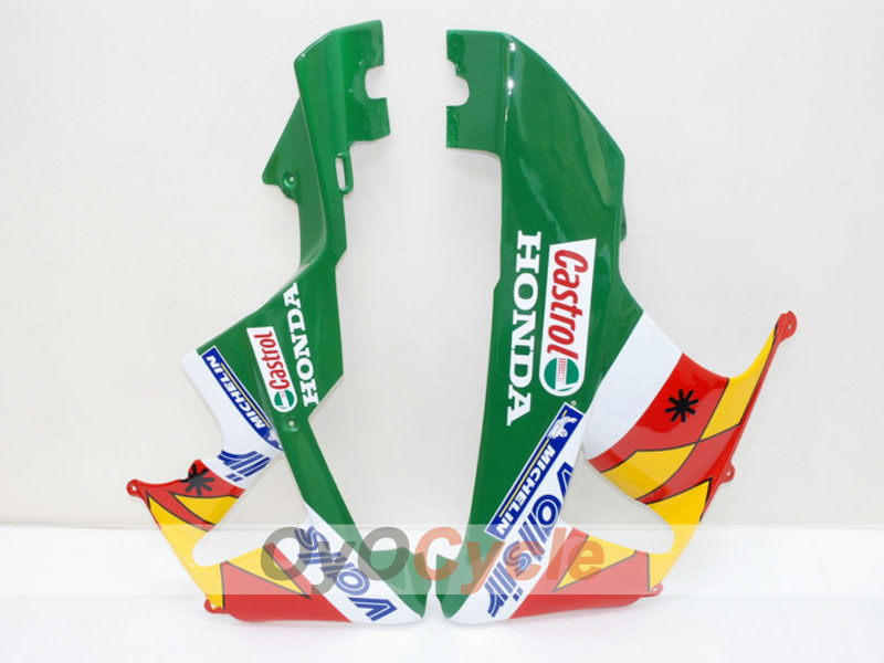 Kit de carénage injecté pour CBR900RR 929 de 00-01 - Rouge, jaune - Fortuna #OYO87902702