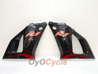 Kit de carénages injectés pour YZF-R1 00-01 - Rouge, noir - Flamme #OYO87900767