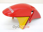 Kit de carénage injecté pour CBR900RR 929 de 00-01 - Rouge, jaune - Fortuna #OYO87902702