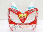 Kit de carénage à injection pour CBR600F4i 01-03 - Rouge, Jaune - Castrol #OYO87900156