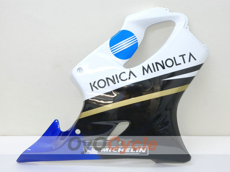 Kit de carénage à injection pour CBR600F4 99-00 - Blanc, Noir - Konica Minolta #OYO87902781