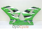 Kit de carénage injecté pour NINJA ZX-6R 03-04 - Vert, blanc - Style d'origine #OYO87901761