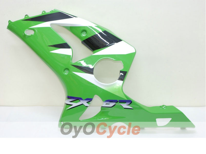 Kit de carénage injecté pour NINJA ZX-6R 03-04 - Vert, blanc - Style d'origine #OYO87901761
