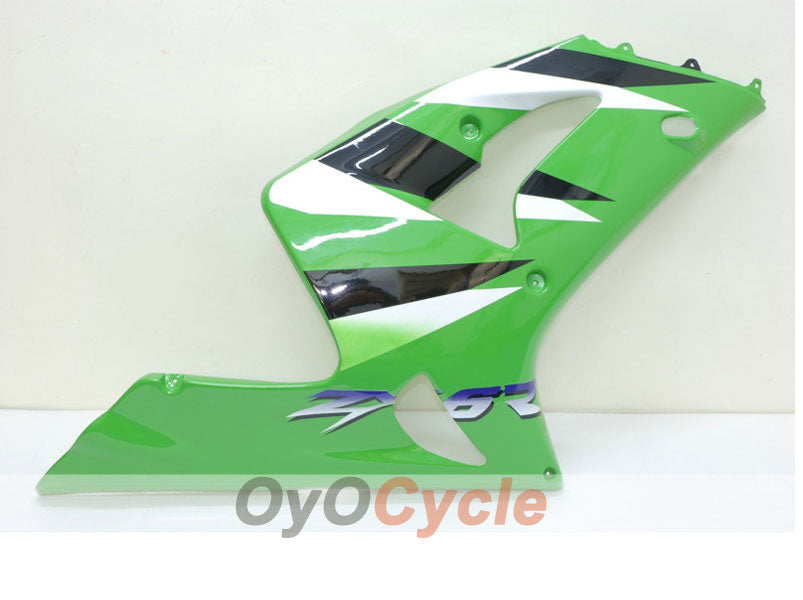 Kit de carénage injecté pour NINJA ZX-6R 03-04 - Vert, blanc - Style d'origine #OYO87901761