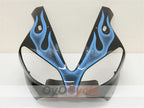 Kit de carénages injectés pour YZF-R1 00-01 - Bleu, noir - Flamme #OYO87900765