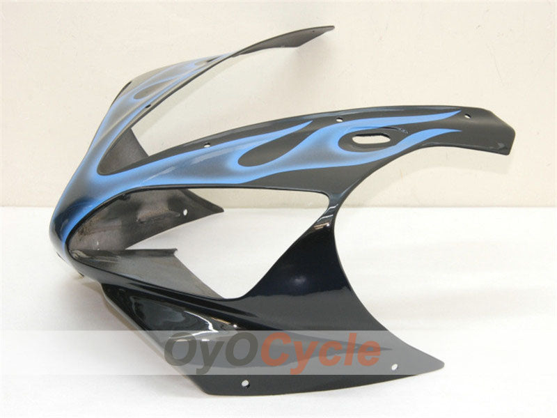 Kit de carénages injectés pour YZF-R1 00-01 - Bleu, noir - Flamme #OYO87900765