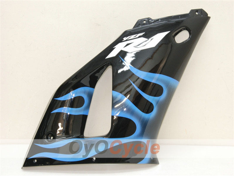 Kit de carénages injectés pour YZF-R1 00-01 - Bleu, noir - Flamme #OYO87900765