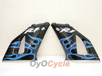 Kit de carénages injectés pour YZF-R1 00-01 - Bleu, noir - Flamme #OYO87900765