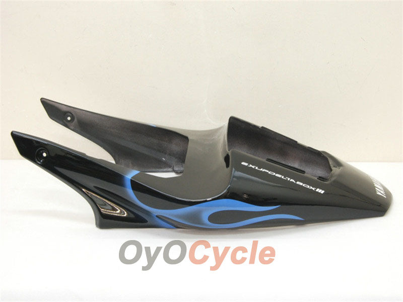 Kit de carénages injectés pour YZF-R1 00-01 - Bleu, noir - Flamme #OYO87900765