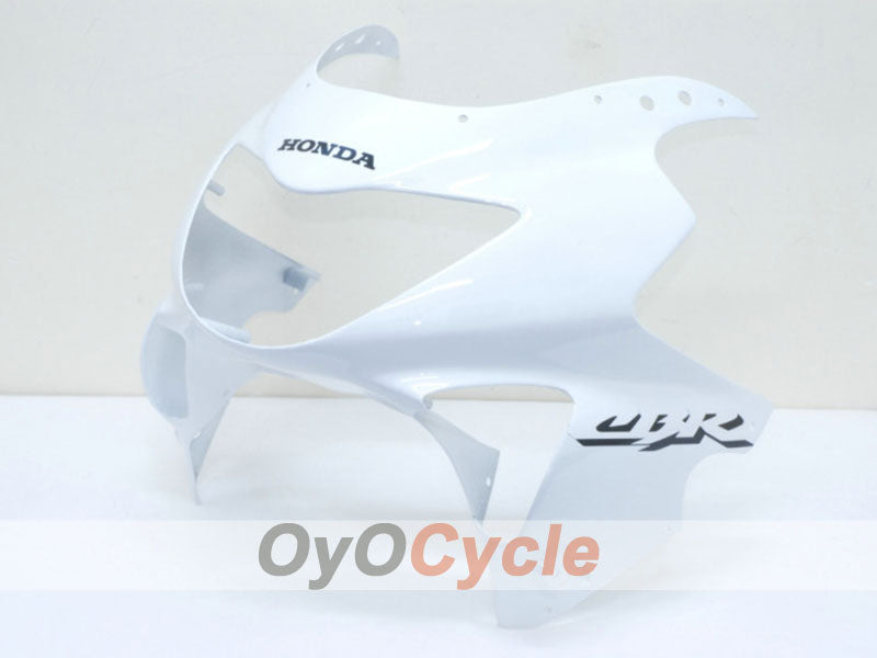 Kit de carénage à injection pour CBR600F4 99-00 - Blanc, Noir - Style usine #OYO87900136