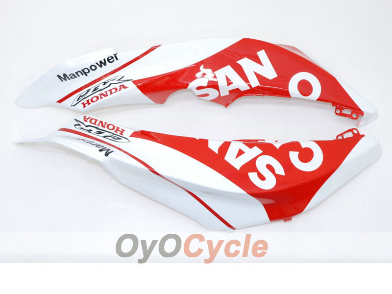 Kit de carénage à injection pour CBR600RR 07-08 - Rouge, Blanc - San Carlo #OYO87900435