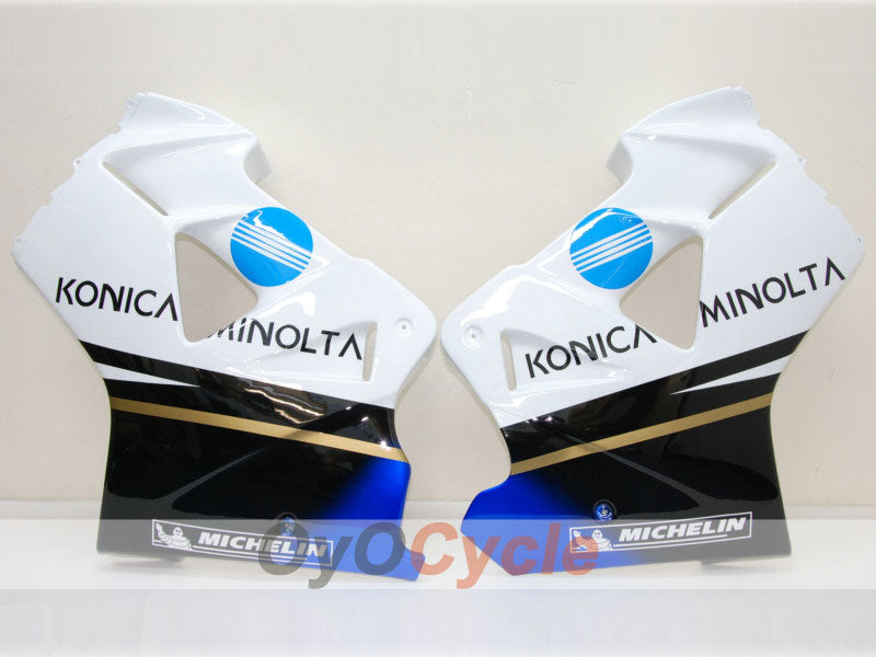 Kit de carénage pour VFR800 98-01 - Blanc, noir - Konica Minolta, MICHELIN #OYO87902902 Image secondaire du produit
