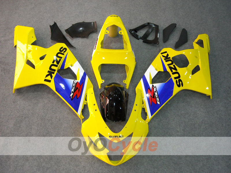 Kit de carénage à injection pour GSXR600 04-05 - Jaune, Bleu - Style usine #OYO87901208