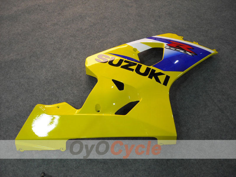 Kit de carénage à injection pour GSXR600 04-05 - Jaune, Bleu - Style usine #OYO87901208