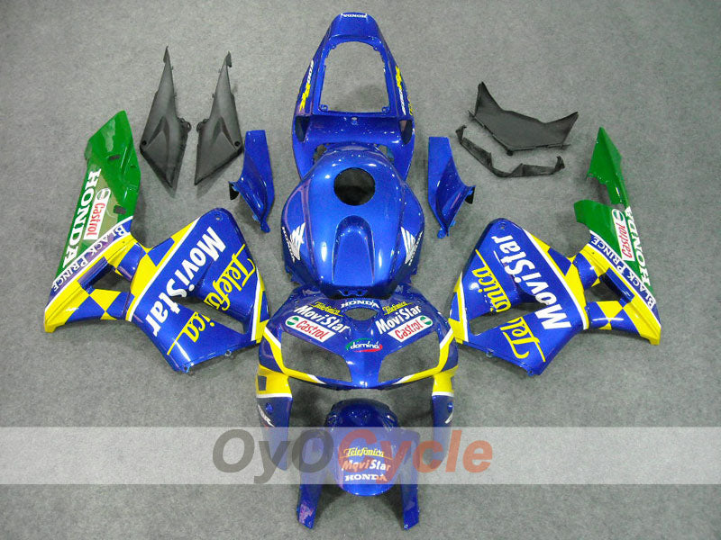 Kit de carénage à injection pour CBR600RR 05-06 - Jaune, bleu - Castrol, Movistar #OYO87900269 Image principale du produit