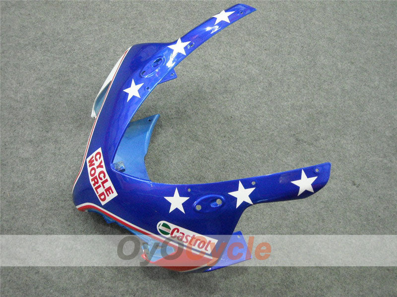 Kit de carénage moulé par injection pour CBR1000RR 04-05 - Rouge, bleu - Castrol #OYO87900551
