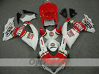 Kit de carénage à injection pour GSX R750 08-10 - Rouge, Blanc - Lucky Strike #OYO87901451