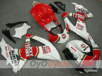 Kit de carénage injecté pour GSX R600 08-10 - Rouge, Blanc - Lucky Strike, MICHELIN, MOTUL #OYO87901641