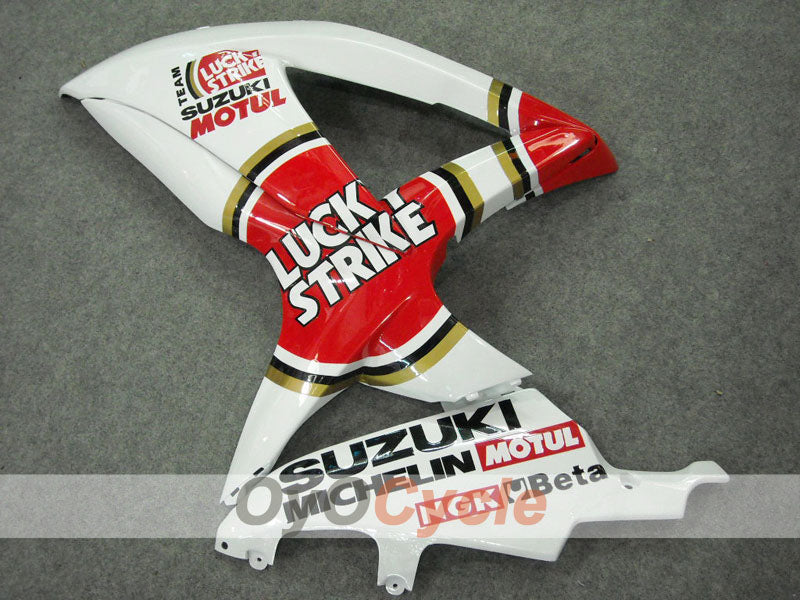 Kit de carénage à injection pour GSX R750 08-10 - Rouge, Blanc - Lucky Strike #OYO87901451