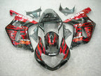 Kit de carénages à injection pour GSX R750 00-03 - Rouge, Noir - Flamme #OYO87901040
