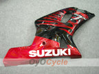 Kit de carénages à injection pour GSX R750 00-03 - Rouge, Noir - Flamme #OYO87901040