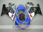 Kit de carénage à injection pour GSX R1000 00-02 - Bleu, noir - Style usine #OYO87901744