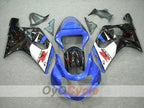 Kit de carénage à injection pour GSX R600 01-03 - Bleu, noir - Style d'origine #OYO87901078