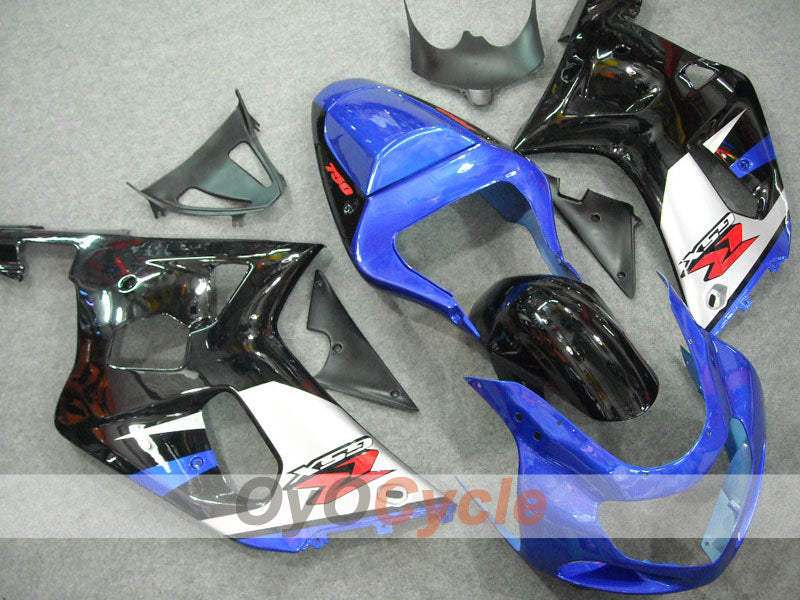 Kit de carénage à injection pour GSX R750 00-03 - Bleu, noir - Style d'origine #OYO87901079