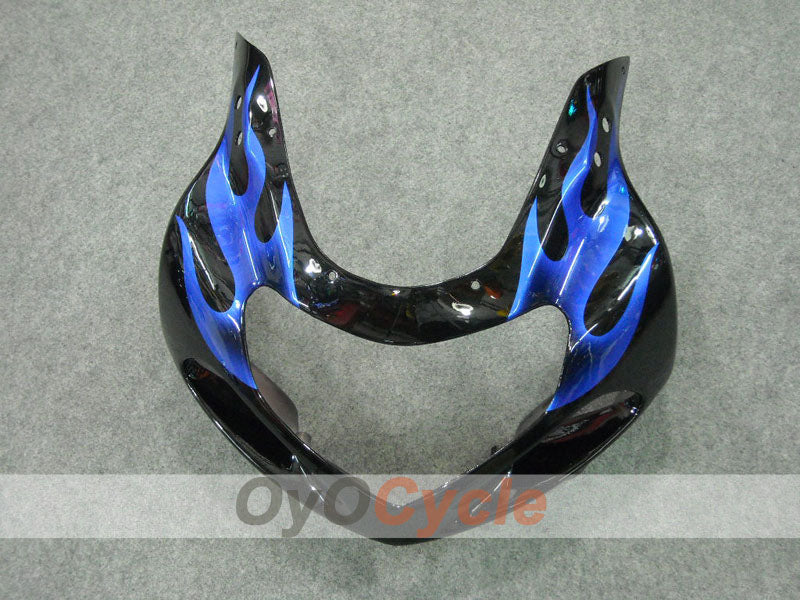 Kit de carénages à injection pour GSX R750 00-03 - Bleu, Noir - Flamme #OYO87901044