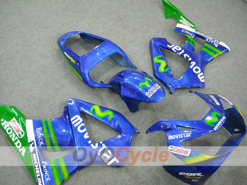 Kit de carénage à injection pour CBR900RR 954 02-03 - Vert, Bleu - Movistar #OYO87902839 Image principale du produit