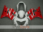 Kit de carénage à injection pour CBR600F4 99-00 - Rouge, Blanc - Style usine #OYO87900133